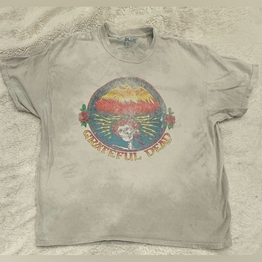 **Vintage Liquid Blue Grateful Dead Graphic T-Shirt O/S**